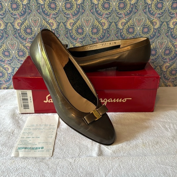 Classic Salvatore Ferragamo LICEO SZ8 Flats - Picture 1 of 6
